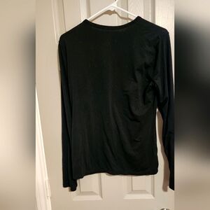Black Cuddle Duds Top Size M